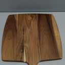 Large Wooden Charcuterie Boards Acacia Wood Cutting Boards for Kitchen Meat Chopping Board Bread Serving Cheese Board Decorative Big Cutting Board With Handle Butcher Block Food Tray Cheese Platter (17"L x 13"W)