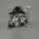 HOMOTEK 10 Pack Heavy Duty Coat Hooks Wall Mounted Double Prong(Left and Right) Rustproof Coat Hook Hardware Retro Dual Robe Hanger for Coat,Towel, Scarf, Hat, Bag, Key, Shoes, Matte Black