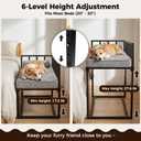 Libbipaw Adjustable Bedside Dog Bed, Medium and Large