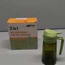 Olive Oil Dispenser and Oil Sprayer – 16oz/470ml Glass Light-Proof Oil Pourer for Kitchen, Air Fryer, Cooking, Salad, and BBQ