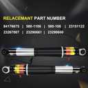 LUFT MEISTER 84176675 Rear Air Shock Absorber Pack of 2 Compatible with Chevy Tahoe Suburban 2015-2020 fits for Cadillac Escalade ESV fits for GMC Yukon XL 23151122 23267007 23290661