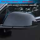 YHCDSEA Rearview Mirror Guard Cover for Tesla Model Y, Side Mirror Cover Exterior Accessories fit for Model Y 2024 2023 2022 2021 (Glossy Carbon Fiber Pattern)