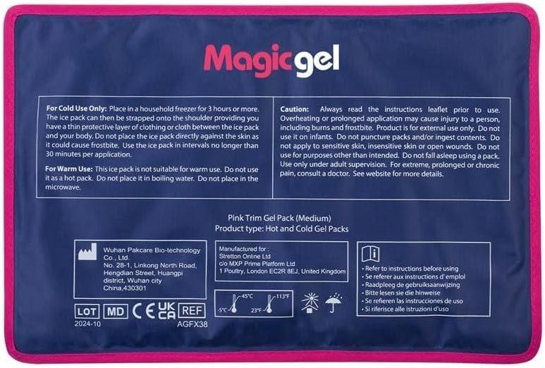 Magic Gel Premium Ice Pack - Reusable Gel Ice Pack (11.8" x 7.8") for Icing Injuries, Pain Relief, Cold Compress for Reducing Swelling - FSA HSA Eligible - | Flexible & Foldable 1 Count (Pack of 1)