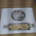 BAODEN Gold Knurled Texture Wall Sconces 24" Modern Cylinder Bathroom Vanity Lights Fixtures with Clear Striped Glass Shade 2-Lights Indoor Wall Lighting for Living Room Bedroom Kitchen