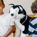 Melissa & Doug Giant Siberian Husky - Lifelike Stuffed Animal Dog (Over 2 feet Tall), 29.95 X 23.65 X 9.85