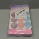 HEJIN 30PCS Tie Dye Party Bags with Stickers, Pink and Purple Small Gift Bags, Mermaid Unicorn Birthday Party Favors Bags for Girls Goodie Bags for Kids Birthday Party, Baby Shower, Halloween, Wedding