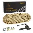 Gold 530 X-Ring Chain 130 Links with Connecting Master Link and Chain Breaker (530HX-130L Chain Breaker Set)