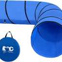 Dog Agility Tunnel, Dog Agility Equipment, Dog Agility Training with Carry Bag (Blue)
