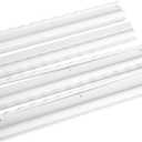 Mahjong Racks with Pushers, White Wooden American Mahjong Tile Pushers and Racks Set of 4, Mahjong Accessories (19.68 Inches), 19.68" L x 2.55" W x 1.06" H