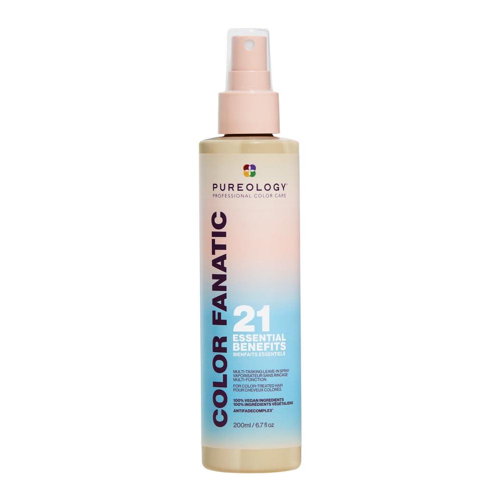 Pureology Color Fanatic Multi-Tasking Leave-In Spray - For Color-Treated Hair, Leave-In Heat Protectant Treatment, Sulfate-Free & Vegan