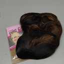 BATISI Short Bob Wig with Bangs, 14 Inch Loose Wavy Synthetic Heat Resistant Wigs for Women Daily Party Costume Cosplay (Black Brown Highlight)