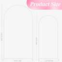Wokceer Wedding Arch Stand 7.2FT, 6FT White Metal Arch Backdrop Stand Set of 2 for Birthday Party Wedding Ceremony Baby Shower Graduation Decoration