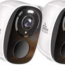 2pcs 5G/2.4G WiFi Security Cameras Wireless Outdoor,2K Battery Powered Home Indoor Camera with AI Motion Detection, Siren,Color Night Vision, 2-Way Talk, IP65 Waterproof, Works/Alexa, Cloud/SD (White)