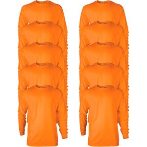 Gildan Adult Ultra Cotton Long Sleeve T-Shirt, Style G2400, Multipack (X-Large)