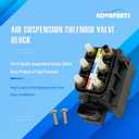NOVAPARTS 2123200358 Air Suspension Solenoid Valve Block for Mercedes-Benz CL550 CL600 CL65AMG GL320 GL450 GLE400 GLS450 ML350 R320 S550 S65AMG W216 X166 W251 Replaces # 2513200058