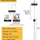 Mini Chandeliers Modern Crystal Pendant Lighting LED Dimmable Pendant Lights Kitchen Island Dining Room
