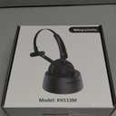 Bluetooth Headset, Wireless Headphone with AI Noise-Canceling Microphone On Ear Wireless Headset with USB Dongle for Computer Office (Black)