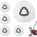 Microfiber Mop Heads Replacement for Ocedar Mops Head, Compatible with O Cedar Mop Replacement Heads,for Hardwood Laminate Tile Floors,Perfect for Home Kitchen Bathroom Living Daily Cleaning-4 Pack