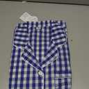 SWOMOG Women Plaid Pajama Set 100% Cotton 2 Piece Pjs Set Short Sleeve Gingham Shirts with Shorts Button Down Cute Loungewear, Medium