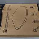 LUXE TS1008E Slow Close Elongated Comfort Fit Toilet Seat, White