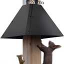 RELIY Metal Squirrel Baffle for 4x4 Post, 18 Inch Baffle for Bird Feeder, Outside Wooden Pole Mount Squirrel Guards for Bird Feeders to Deter Squirrels,Raccoons (2.5-4)