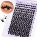 2 x ALICE Lash Clusters Wispy Eyelash Clusters 10-18mm 168pcs Cluster Eyelash Extensions Natural Volume Lash Extensions DIY Individual Lashes with Soft Thin Band