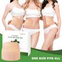 30Pcs Adhesive Castor Oil Patch with 7oz Organic Castor Oil Cold Pressed, Cotton Caster Oil Pack Wrap for Waist Back Neck Arm Belly