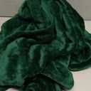 Ultra Soft Fleece Blanket Throw Size - Flannel Fleece Luxury Throw Blanket - Lightweight for Couch Bed Chair - Thick, Warm & Breathable - All Season Cozy Anti-Static Microplush Bedding, Forest Green