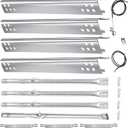 Welbocom 17.75" Grill Burner Kit for Charbroil Performance 4 & 2 Burner Grills 463342119 463377319 463347019;Charbroil Grill Replacement Parts;Char Broil Grill Replacements;Heat Shield (4-Burner)