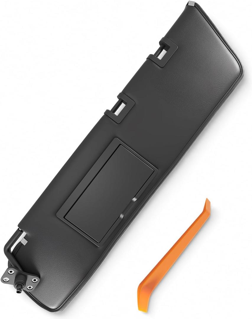 Left Driver Side Sun Visor Assembly with Mirror