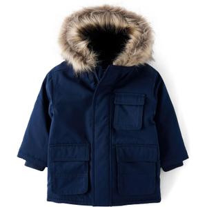 The Children's Place Baby Boys' And Toddler Water and Wind Resistant Hooded Zip Front Parka Jacket, Size 18-24 M/M
