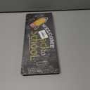 Back To School Decoration - 13'' x 5.5'' Pencil Welcome Wooden Sign With 5 Hanging Apples - Photo Hanging Display Picture Board with 30 Clips - Wall Art Classroom Wall Plaque Decor & Supplies - A05