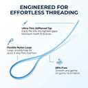 VINSULLA Floss Threaders for Braces, Bridges & Implants 200ct (Pack of 4)