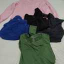 Real Essentials 5 Pack: Women's UPF 50+ Quick Dry Fit Sun Shirts Long Sleeve UV SPF Hiking Top Outdoor L
