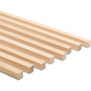 DIY Wooden Square Dowel Rod 5/8-inch x 36 Pack of 5 Hobby Wood Sticks for Crafts, Wood Trim & Architecture Model Making, by Woodpeckers