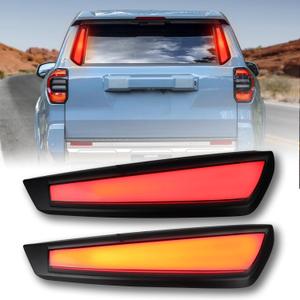 PGTOPONE Smoked LED Rear Trunk Pillar Tail Light Column Replacement Compatible with Toyota 4runner 2025 2026 SR5 & Limited Plug and Play, Replacement the Black Rear Pillar Trim