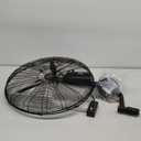 VEVOR 24 Inch 3-Speed 7000 CFM Black Waterproof Wall Mount Oscillating Fan