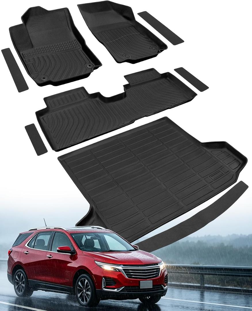 Floor Mats for Chevy Equinox & for GMC Terrain 2018–2024 (Gas ONLY)