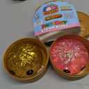 Ultra-Soft TPR Slow-Rise Sensory Fidget Toy, Stress Relief for Classroom or Office, Cute Birthday for Kids Teens & Adults (Mini Pink & Gold)