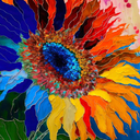 Cross & Glory - Sunflower Kaleidoscope - 1000 Piece Jigsaw Puzzle for Adults | Colorful Flower Artwork | Challenging and Fun Activity | Great Gift for Garden Lovers