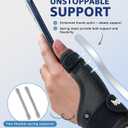 Thumb Spica Splint for Left or Right Hand, Adjustable Thumb Wrist Brace for Arthritis, Trigger Thumb, Tendonitis, Sprain, CMC Pain Relief Lightweight, Breathable & Comfortable Support (Black)