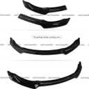 2Pcs Front Bumper Lip Compatible with BMW F80 M3 F82 F83 M4 2015-2020 CS-Style, Fits for 2015 2016 2017 2018 2019 2020, Air Dam Lower Chin Spoiler Splitter (Glossy Black)