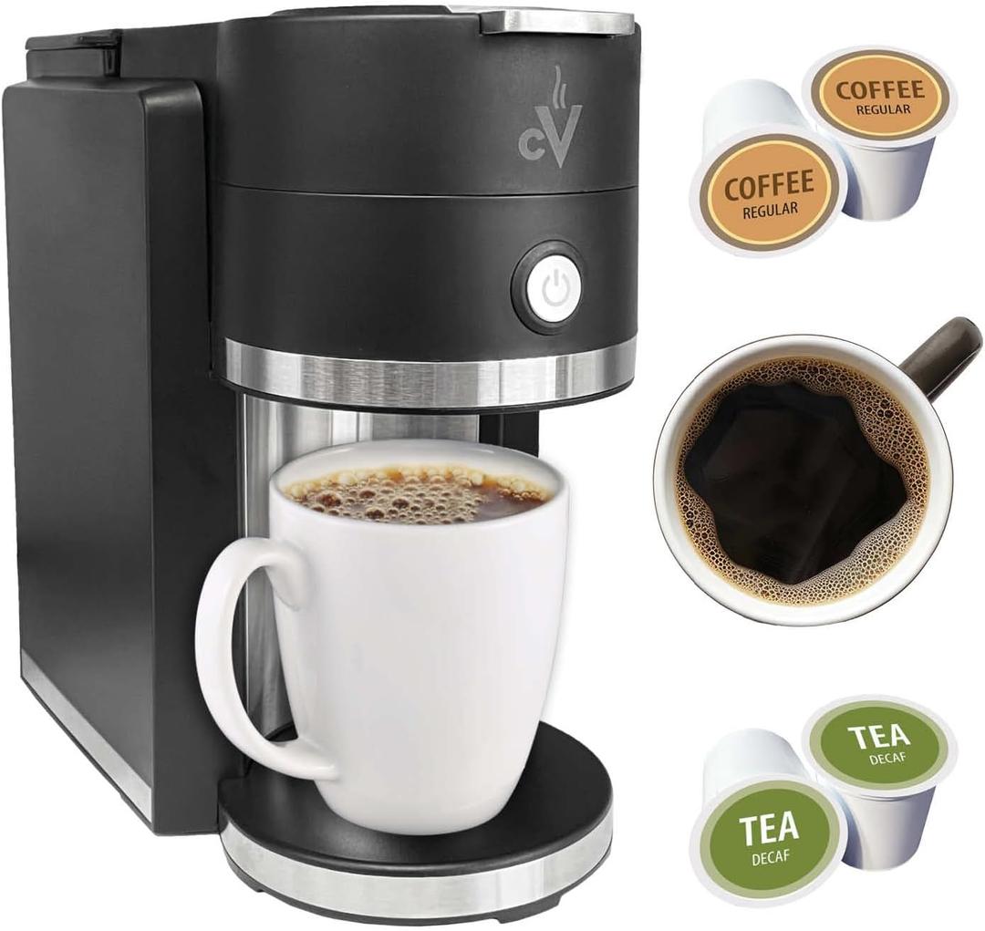 Caf Valet Barista Single Serve Coffee Maker, Compatible with K-Cup Coffee Pods, Compact Design