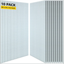 Acoustic Panels,10 Pack Sound Panels Noise Reducing for Walls,47.2"x23.6"x0.35" Soundproof Wall Panels,High-Density Acoustic Wall Panels,Decorative Wall Sound Absorbing Panel,White