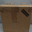 IRIS USA 30 lbs & 11 lbs Combo Airtight Dog Food Storage Container, Stackable Treat Box, 2-Cup Scoop, Wheels, Keep Fresh, Easy Mobility, Black