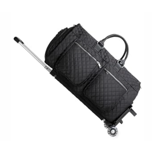 Rolling Garment Bags for Travel, Convertible Duffle Garment Bag Roller Bag Carry on Garment Bag with Wheels Luggage Rolling Weekender Roller Duffle Bags for Travel-Black