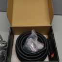 maXpeedingrods 6AN Fuel Line Kit, 3/8" Fuel Line Hose, Transmission Cooler Lines, CPE Nylon Stainless Steel Braided 6AN Push Lock Hose End 20FT 10PCS