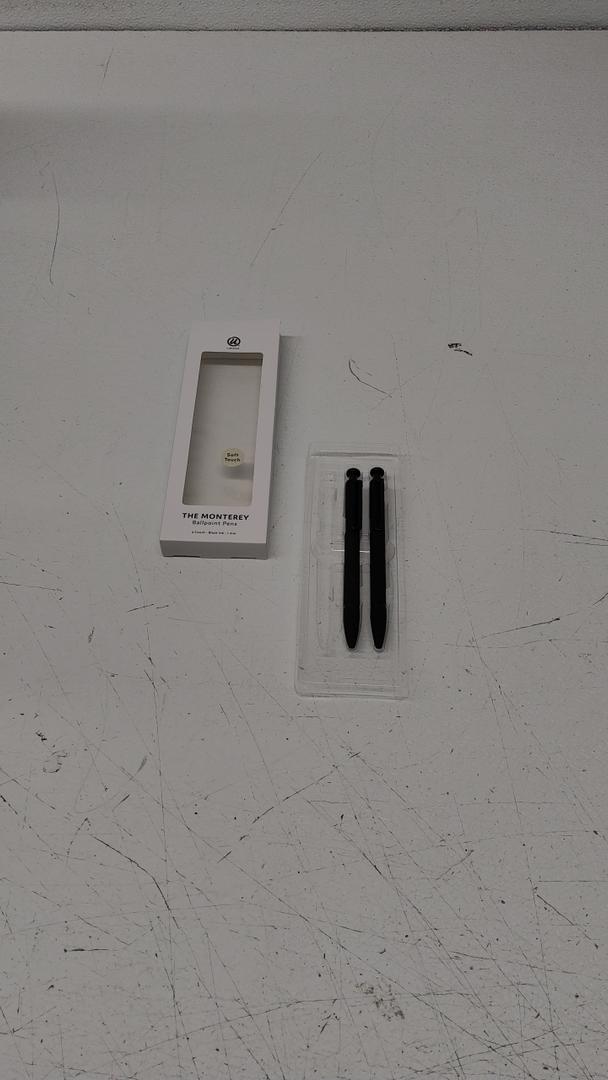U Brands Midnight Monterey Ballpoint Pens, Set of 2, Black Soft Touch, Painted Black Details, Bold (1.0 mm) Point, Black Ink U Brands Midnight Monterey Ballpoint Pens, Set of 2, Black Soft Touch, Painted Black Details, Bold (1.0 mm) Point, Black Ink
