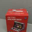 Retro Arcade Stick for Switch 2/OLED/Switch,Mini Arcade Machine Cabinet with 12 Game Card Slots & SD Card,Support Turbo (Black)