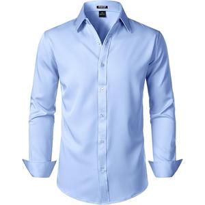 JEMITOP Mens Stretch Wrinkle Free Size S Dress Shirts Formal, Sis
